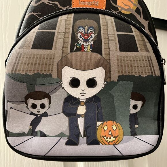 Loungefly Halloween Michael Myers Mini Backpack Chibi Trick or Treat Funko New - Picture 9 of 14
